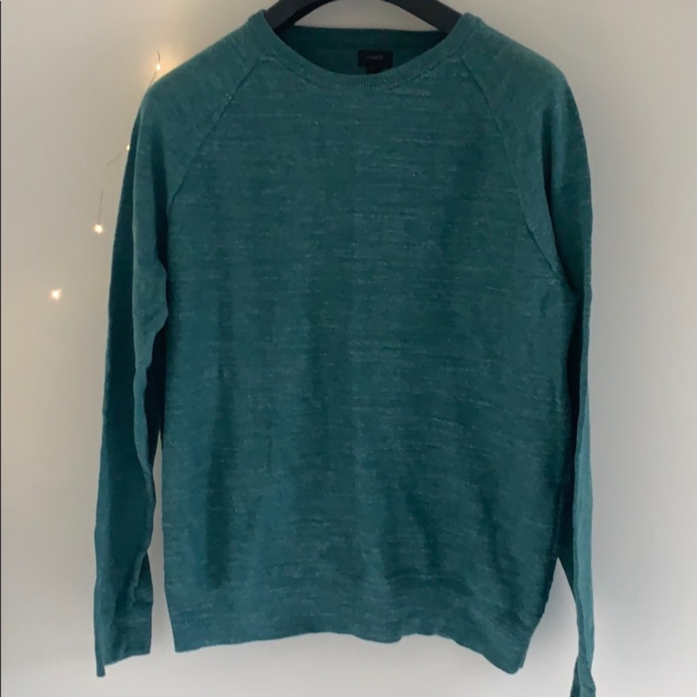 Men’s J Crew Green cotton sweater L
